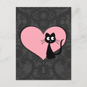 Kat Kuro Love III Briefkaart