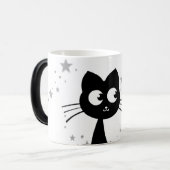 Kat Kuro White Magische Mok (Voorkant links)