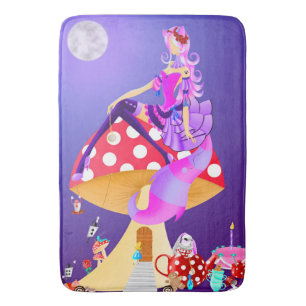 Kat lady in Moonlight Badmat