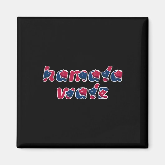 Kat Lady Kamala Walz De Coach 2024 Magneet (Voorkant)