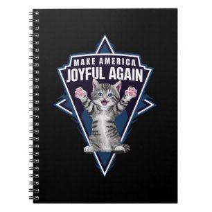 Kat Lady Make America Joyful Again Harris Muur 24 Notitieboek