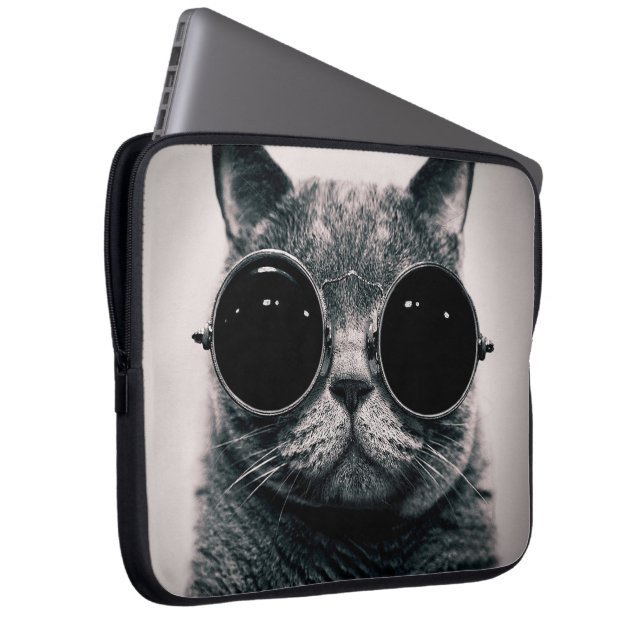 kat laptop sleeve (Voorkant Rechts)