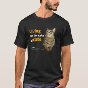 kat leeft voor katten schattige fazant kat kat t-shirt