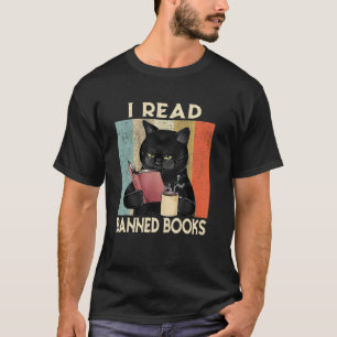 Kat Lees Verboden Boeken Grappige Boekenwurmen Lie T-shirt
