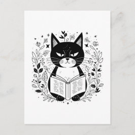 Kat leesboek briefkaart