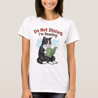 Kat Leest Boek Niet Storen T-shirt