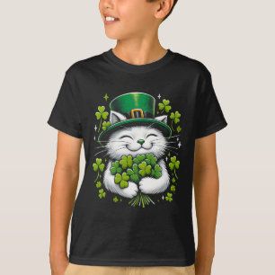 Kat Leprechaun Clover St. Patricks Day Vrouwen Mei T-shirt