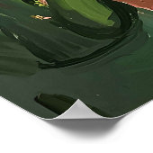 Kat lezen krant - Cool badkamer Poster (Hoek)