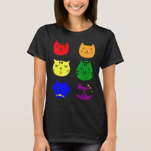 Kat LGBT Vlag Gay Pride Transgender Regenboog Lesb T-shirt