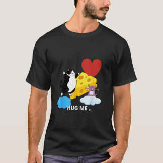 kat, liefde,grappig,muis,schaak t-shirt