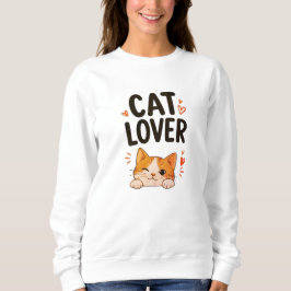 Kat Liefhebber Cute Minimaal Kat Design Trui
