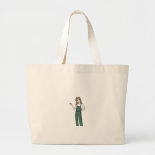 Kat liefhebber grote tote bag