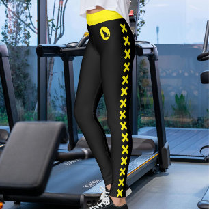 Kat Liefhebber Huisdier Moeder Geel Zwart Patroon Leggings