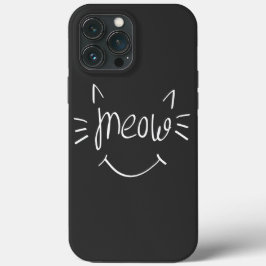 Kat Liefhebber Meow   iPhone 13 Pro Max Hoesje