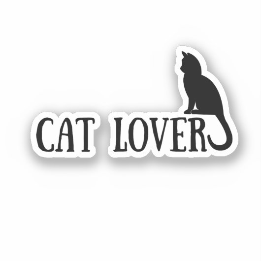 Kat Liefhebber Sticker (Voorkant)