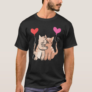 Kat Liefhebber Valentijnsdag Harten Dag Cupido Lie T-shirt