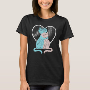 Kat Liefhebber Valentijnsdag Harten Dag Cupido Lie T-shirt
