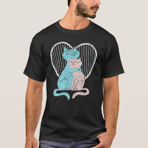 Kat Liefhebber Valentijnsdag Harten Dag Cupido Lie T-shirt