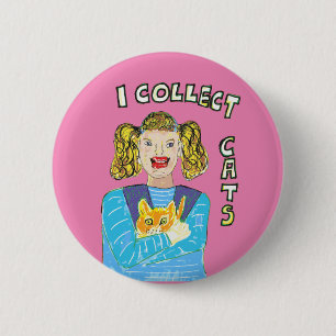 Kat-liefhebbers cadeau eigenaar katten nieuwe katt ronde button 5,7 cm