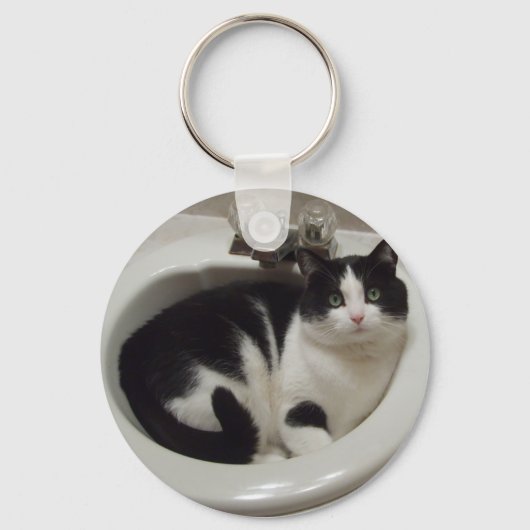 Kat-liefhebbers delven sleutelhanger (Voorkant)