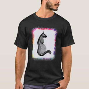 Kat Lieverd Vader Moeder Jongen Meisje Ie Verf Ble T-shirt