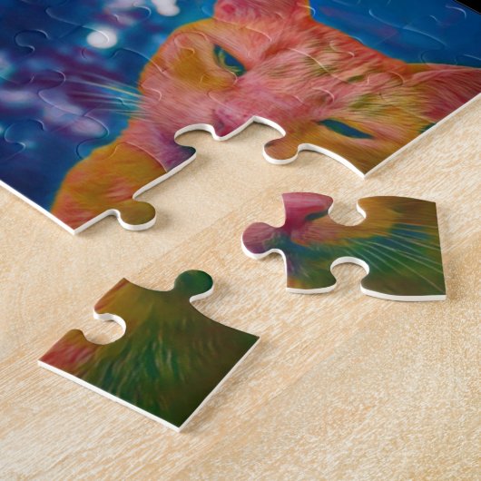 Kat Lights Puzzel Legpuzzel (Zijkant)