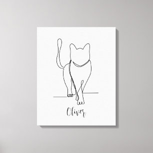 Kat lopen Tekening Afdrukken Eén regel op maat
