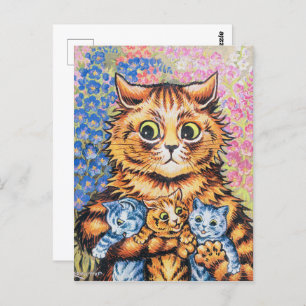 Kat   Louis Wain   Briefkaart
