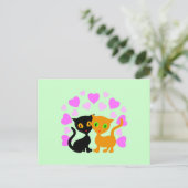 Kat Love Briefkaart (Staand voorkant)