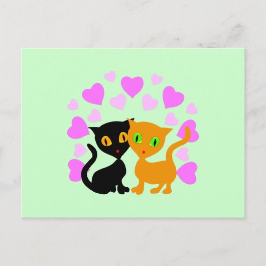 Kat Love Briefkaart (Voorkant)