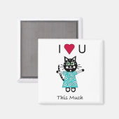 Kat Love Magneet (Voorkant / Achterkant)