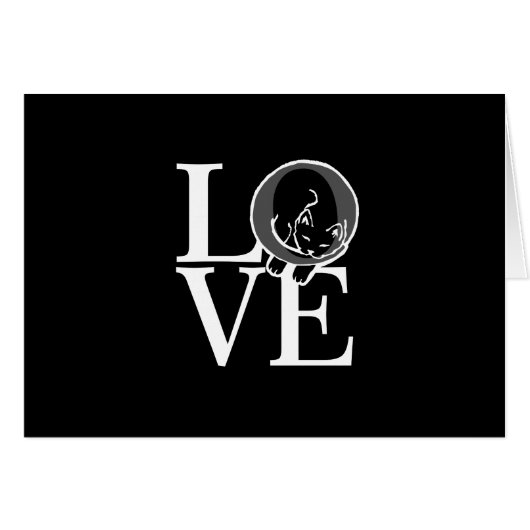 Kat Love on Black Decor (Voorkant Horizontaal)