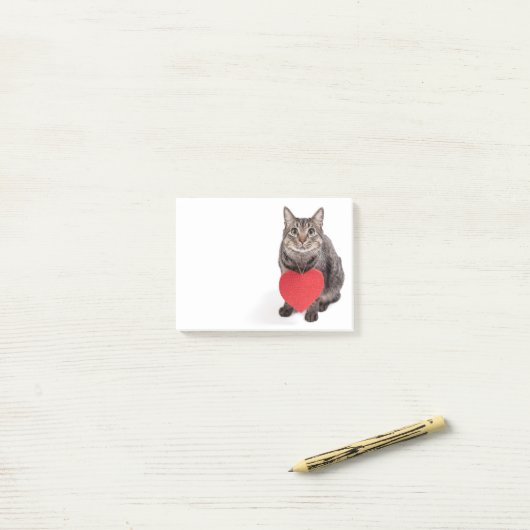 Kat Love Post-it® Notes (Op bureau)