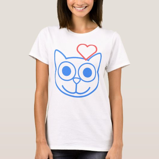Kat Love T-shirt (Voorkant)