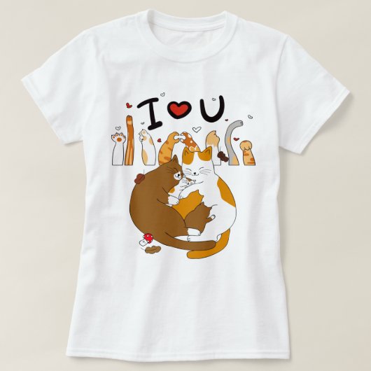 Kat Love T-shirt (Design voorkant)