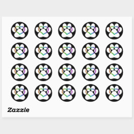 KAT LOVE zwart Ronde Sticker