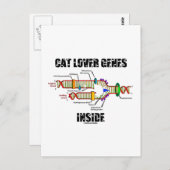 Kat Lover Genes Inside (DNA-replicatie) Briefkaart (Voorkant / Achterkant)