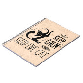 Kat Lover Houd kalm en slaap als een kat Notitieboek (Linkerzijde)