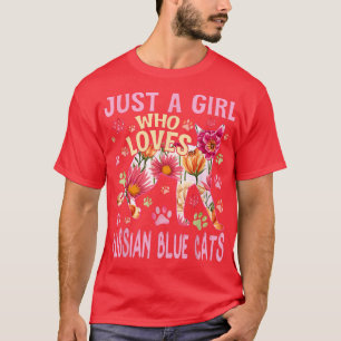 Kat Lover is gewoon een meisje dat van Russische b T-shirt