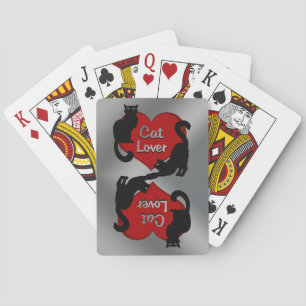 Kat Lover-kaarten voor zwarte kattenspeelkaarten Pokerkaarten