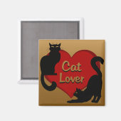 Kat Lover Magnet Kitty Cat Fridge Magnet aanpassen Magneet (Voorkant / Achterkant)
