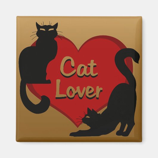 Kat Lover Magnet Kitty Cat Fridge Magnet aanpassen Magneet (Voorkant)