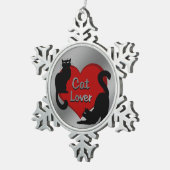 Kat Lover Ornament Aangepaste kat kerstdecoratie (Rechts)