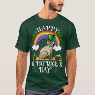 Kat Lover Rainbow Siamese Kat St. T-shirt