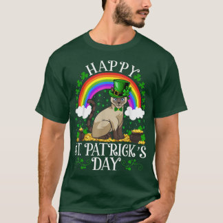 Kat Lover Rainbow Siamese Kat St. T-shirt