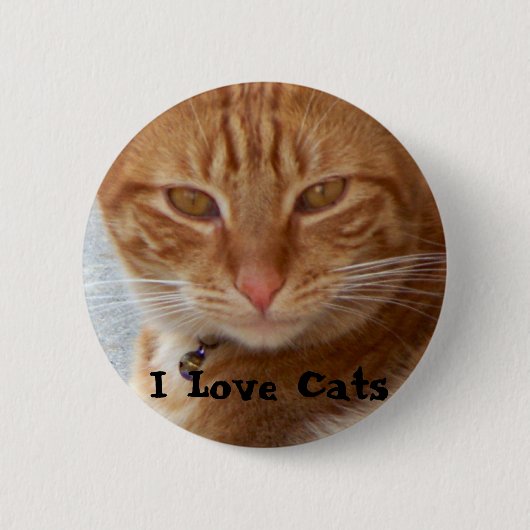 Kat Lover_ Ronde Button 5,7 Cm (Voorkant)