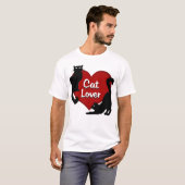 Kat Lover T-shirt Kat Lover Shirten Plus Grootte S (Voorkant volledig)