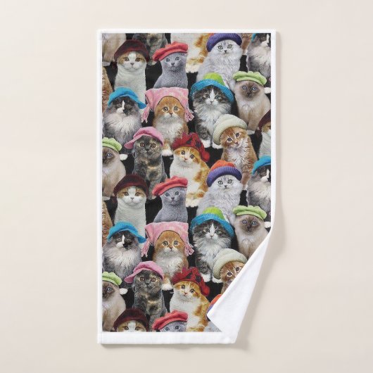 Kat Lovers Bathroom Towel Set Bad Handdoek (Handdoek)