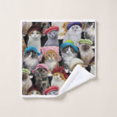 Kat Lovers Bathroom Towel Set Bad Handdoek (Wasdoekje)
