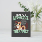 Kat Loving Stone Massage Therapist Kat Fan Briefkaart (Staand voorkant)